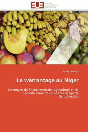 Le Warrantage Au Niger