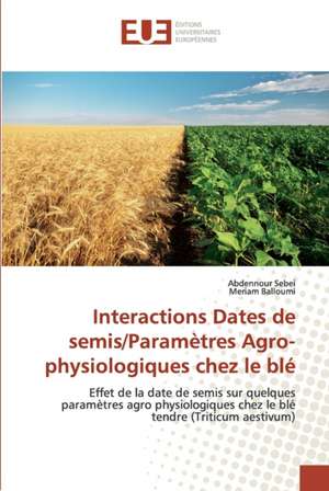 Interactions Dates de semis/Paramètres Agro-physiologiques chez le blé de Abdennour Sebei