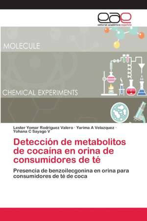 Detección de metabolitos de cocaína en orina de consumidores de té de Lester Yomar Rodriguez Valero