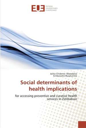 Social determinants of health implications de Julita Chideme- Maradzika