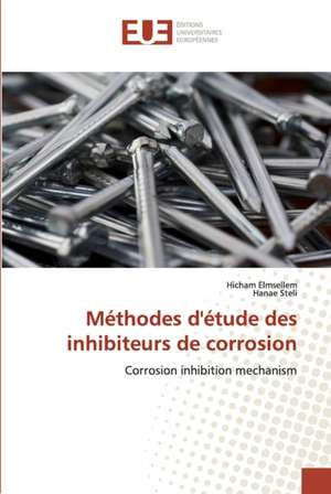 Méthodes d'étude des inhibiteurs de corrosion de Hicham Elmsellem