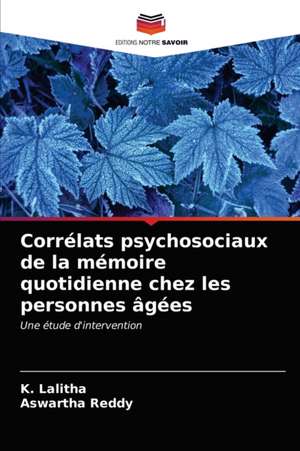 Corrélats psychosociaux de la mémoire quotidienne chez les personnes âgées de K. Lalitha