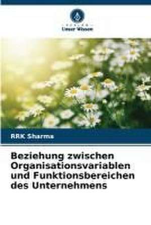 Beziehung zwischen Organisationsvariablen und Funktionsbereichen des Unternehmens de Rrk Sharma