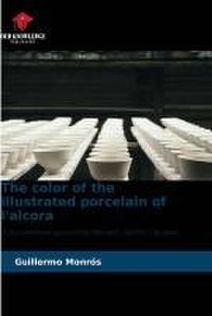 The color of the illustrated porcelain of l'alcora de Guillermo Monrós