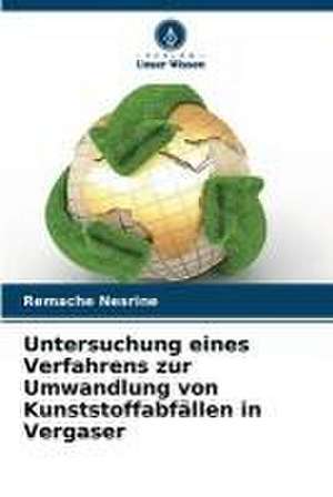 Untersuchung eines Verfahrens zur Umwandlung von Kunststoffabfällen in Vergaser de Remache Nesrine