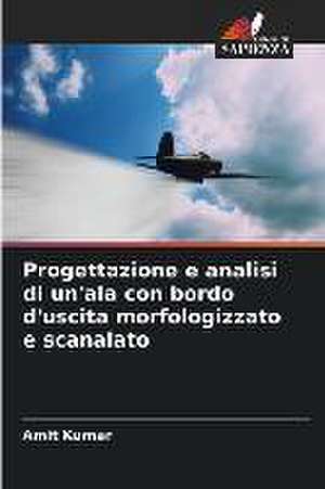 Progettazione e analisi di un'ala con bordo d'uscita morfologizzato e scanalato de Amit Kumar