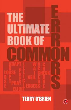 THE ULTIMATE BOOK OF COMMON ERRORS de Terry O'Brien