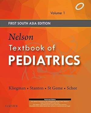 Nelson Textbook of Pediatrics: First South Asia Edition, 3 volume set de Robert M. Kliegman