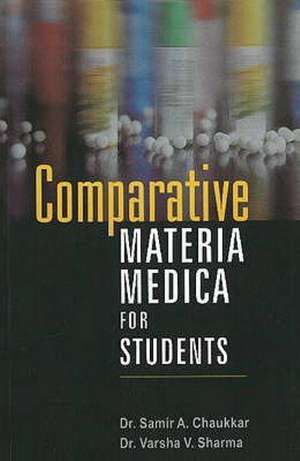 Comparative Materia Medica for Students de Chaukar A Samir