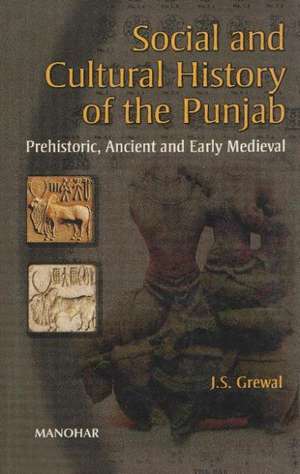 Social & Cultural History of the Punjab: Prehistoric, Ancient & Early Medieval de J. S. Grewal