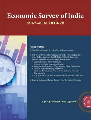 Daptardar, V: Economic Survey of India de Vaidehi Shriram Daptardar