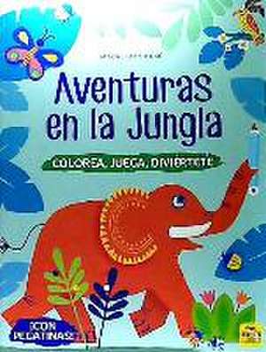 Aventuras en la jungla : colorea, juega, diviértete de Magali Attiogbe