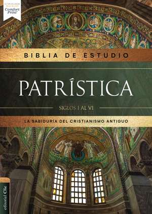 Reina Valera Revisada, Biblia de Estudio Patrística, Leathersoft, Marrón, Interior a dos colores, Palabras de Jesús en rojo: La Sabiduría del Cristianismo Antiguo, siglos I al VI de Reina Valera Revisada