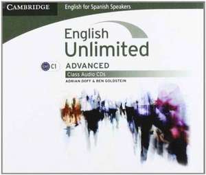 English Unlimited for Spanish Speakers Advanced Class Audio CDs (3) de Adrian Doff