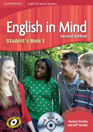 English in Mind for Spanish Speakers Level 1 Student's Book with DVD-ROM de Herbert Puchta