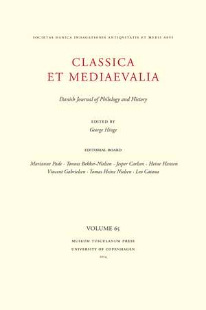 Classica et Mediaevalia 65 de George Hinge