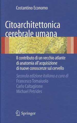 Citoarchitettonica cerebrale umana: Il contributo di un vecchio atlante di anatomia all’acquisizione delle nuove conoscenze sul cervello. de Francesco Tomaiuolo