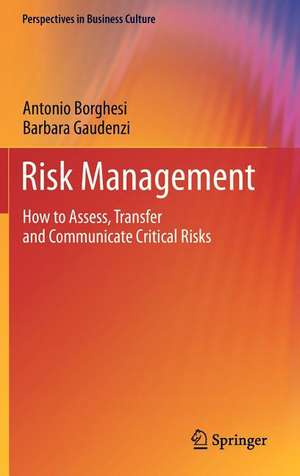 Risk Management: How to Assess, Transfer and Communicate Critical Risks de Antonio Borghesi