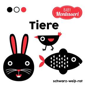 Tiere schwarz-weiß-rot (Baby Montessori) de Star White