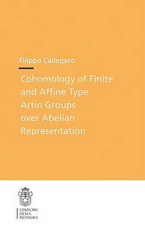 Cohomology of Finite and Affine Type Artin Groups over Abelian Representation de Filippo Callegaro