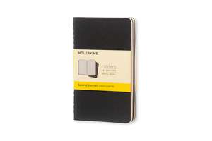 Moleskine Squared Cahier - Black Cover (3 Set) de Moleskine