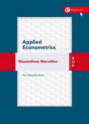 Applied Econometrics: An Introduction de Massimiliano Marcellino