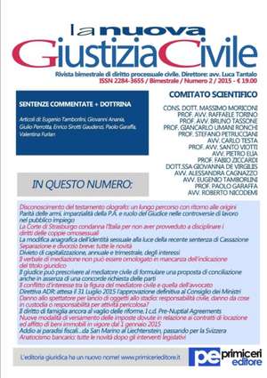 La Nuova Giustizia Civile (Anno 2, Numero 2) de Luca Tantalo