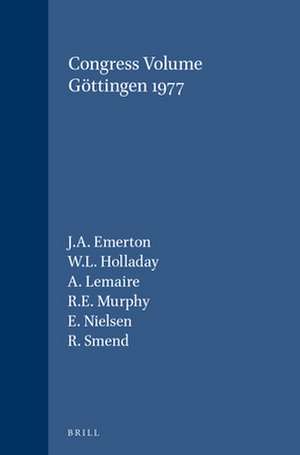 Congress Volume Göttingen 1977 de John Emerton