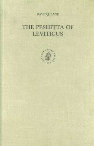 The Peshiṭta of Leviticus de Lane