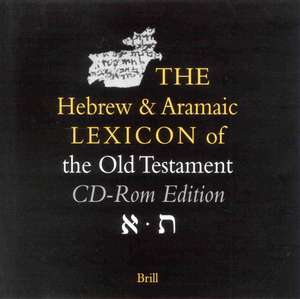 The Hebrew and Aramaic Lexicon of the Old Testament on CD-ROM (Windows Version), Volume Institutional License (6-10 Users) de L. Koehler