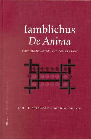 Iamblichus' de Anima de John Finamore