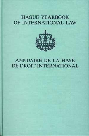 Hague Yearbook of International Law / Annuaire de La Haye de Droit International, Vol. 16 (2003) de A.Ch. Kiss