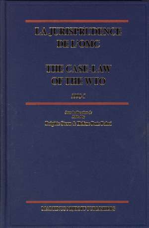 La jurisprudence de l'OMC / The Case-Law of the WTO, 1998-1 de Brigitte Stern