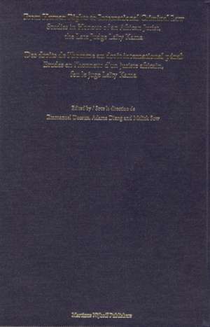 From Human Rights to International Criminal Law / Des droits de l'homme au droit international pénal: Studies in Honour of an African Jurist, the Late Judge Laïty Kama / Etudes en l'honneur d’un juriste africain, feu le juge Laïty Kama de Emmanuel Decaux