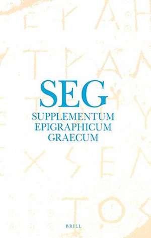 Supplementum Epigraphicum Graecum, Volume XXX (1980) de H. W. Pleket