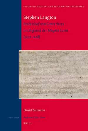 Stephen Langton: Erzbischof von Canterbury im England der Magna Carta (1207-1228) de Daniel Baumann