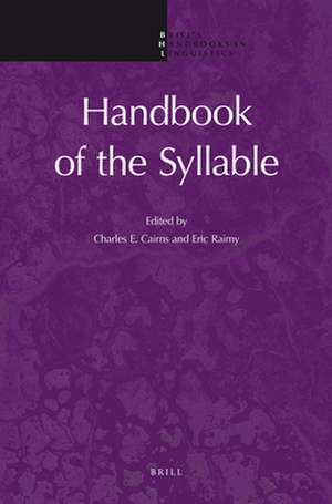 Handbook of the Syllable de Charles E. Cairns