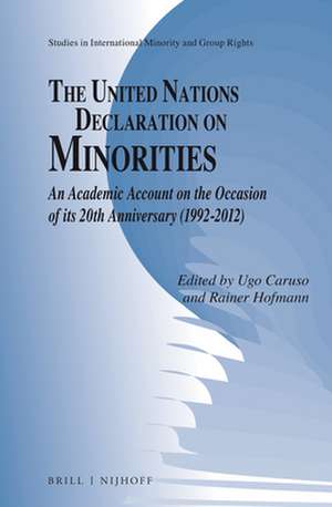 The United Nations Declaration on Minorities: An Academic Account on the Occasion of its 20th Anniversary (1992-2012) de Ugo Caruso