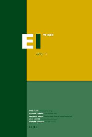 Encyclopaedia of Islam - Three 2015-1 de Kate Fleet