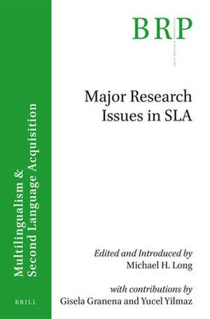 Major research issues in SLA de Michael Long