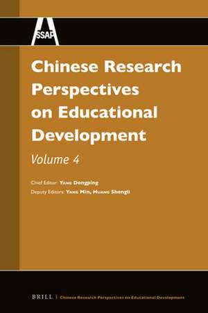 Chinese Research Perspectives on Educational Development, Volume 4 de Dongping Yang