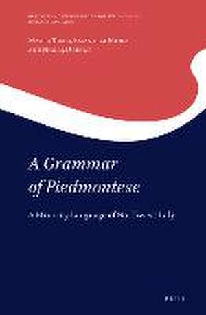 A Grammar of Piedmontese: A Minority Language of Northwest Italy de Mauro Tosco