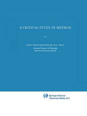 A Critical Study in Method de H. Khathchadourian