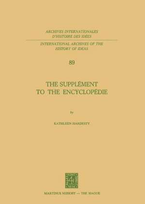 The Supplément to the Encyclopédie de Kathleen Hardesty