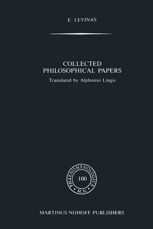 Collected Philosophical Papers de E. Levinas