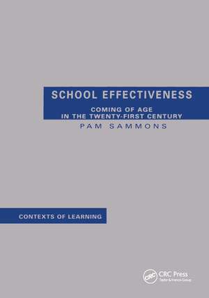 School Effectiveness de Pamela Sammons