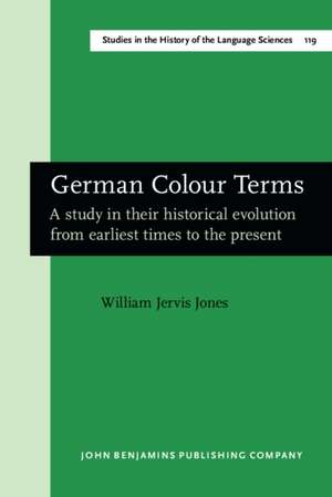 German Colour Terms de William Jervis Jones