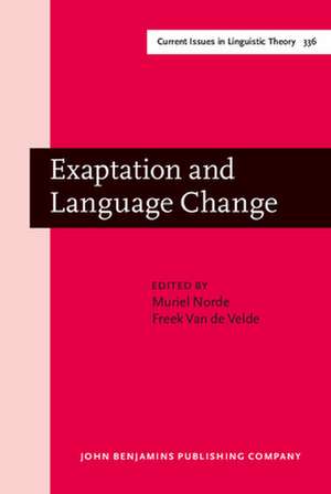 Exaptation and Language Change