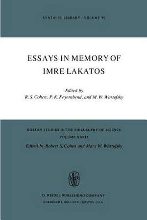 Essays in Memory of Imre Lakatos de Robert S. Cohen