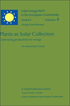 Plants as Solar Collectors: Optimizing Productivity for Energy de J. Coombs